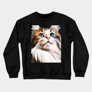 Cat Portrait Crewneck Sweatshirt